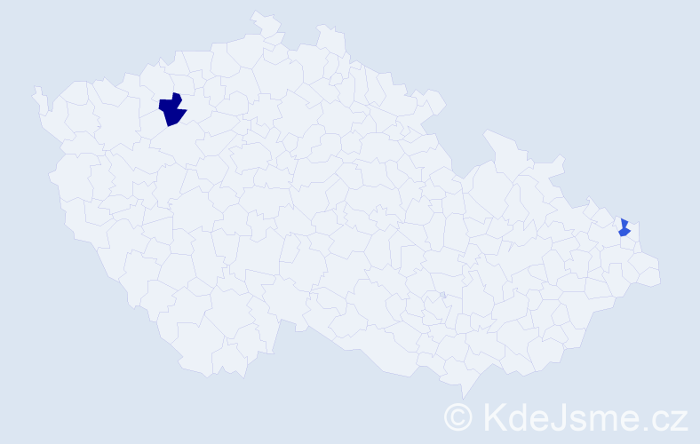 Příjmení: 'Stola', počet výskytů 2 v celé ČR