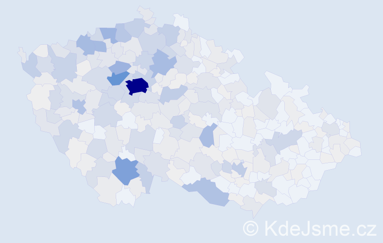 Příjmení: 'Nedvěd', počet výskytů 1670 v celé ČR