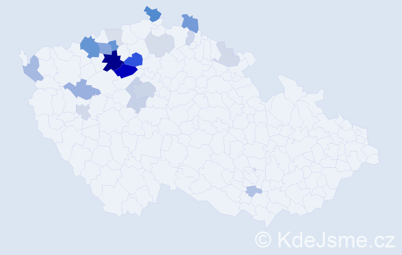 Příjmení: 'Purchartová', počet výskytů 69 v celé ČR