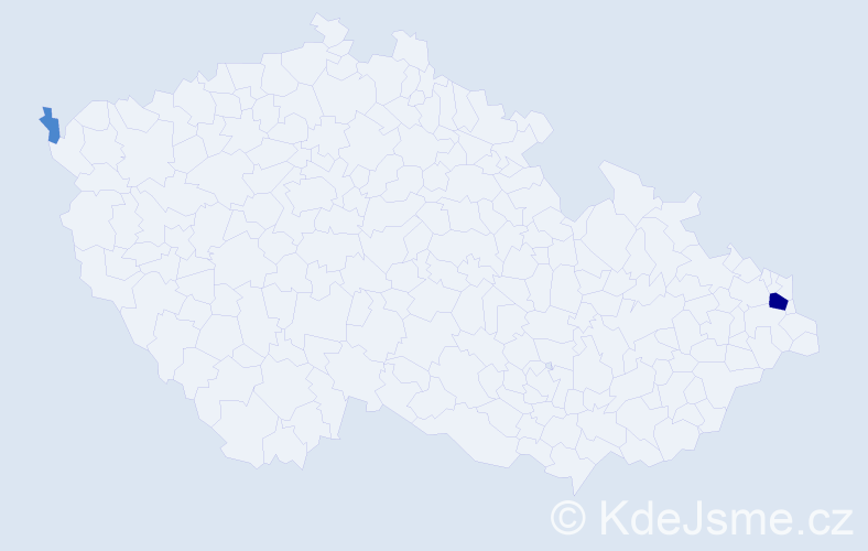 Příjmení: 'Melaničová', počet výskytů 4 v celé ČR