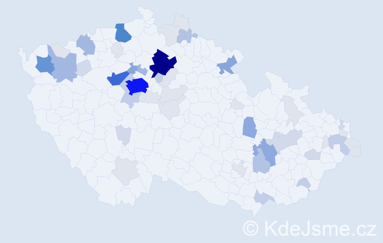Příjmení: 'Fečo', počet výskytů 196 v celé ČR