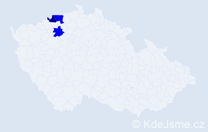 Příjmení: 'Goculjaková', počet výskytů 4 v celé ČR