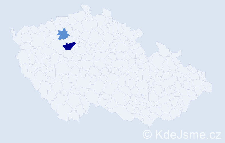 Příjmení: 'Dutkovičová', počet výskytů 6 v celé ČR