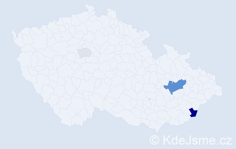 Příjmení: 'Khirová', počet výskytů 4 v celé ČR