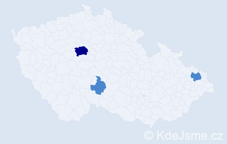 Příjmení: 'Sickinger', počet výskytů 5 v celé ČR