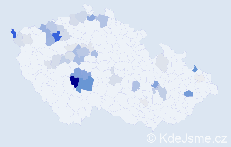 Příjmení: 'Hantáková', počet výskytů 112 v celé ČR