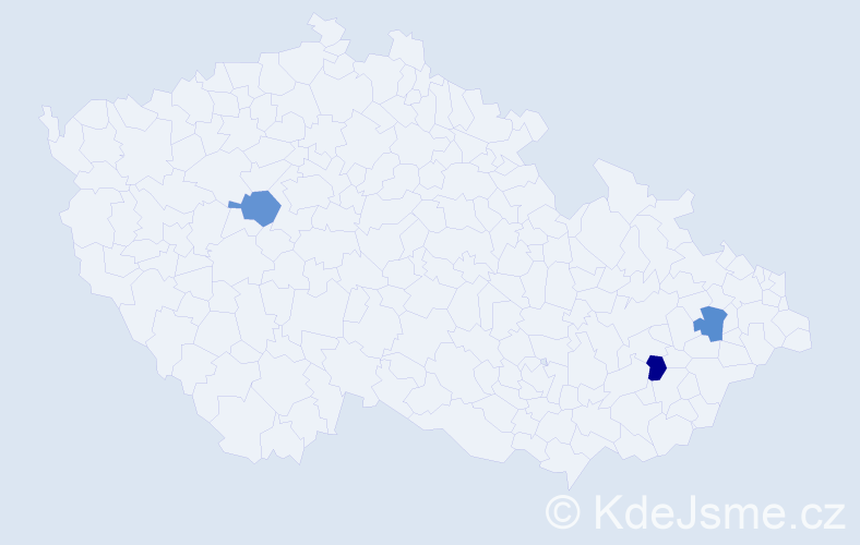 Příjmení: 'Čuvala', počet výskytů 6 v celé ČR