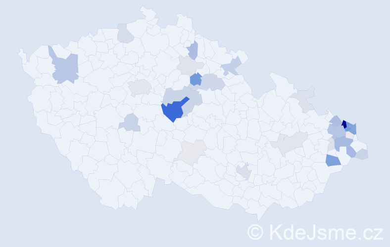 Příjmení: 'Drobek', počet výskytů 126 v celé ČR