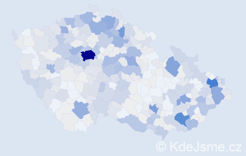 Příjmení: 'Zajíc', počet výskytů 2202 v celé ČR