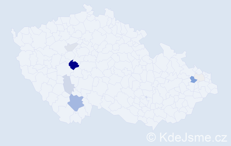 Příjmení: 'Kajgr', počet výskytů 31 v celé ČR