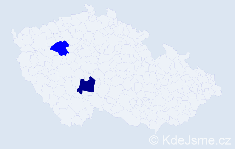 Příjmení: 'Davey', počet výskytů 3 v celé ČR
