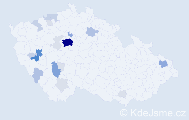 Příjmení: 'Kripnerová', počet výskytů 78 v celé ČR