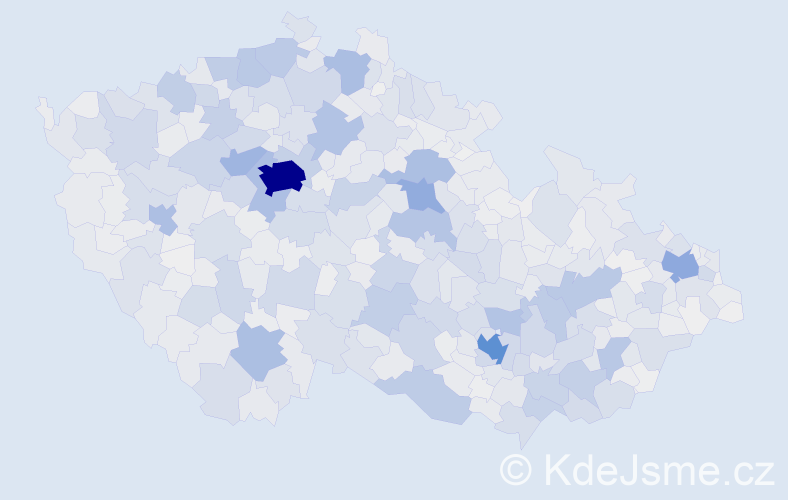 Příjmení: 'Kučera', počet výskytů 15144 v celé ČR