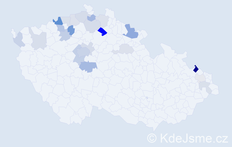 Příjmení: 'Siebertová', počet výskytů 49 v celé ČR