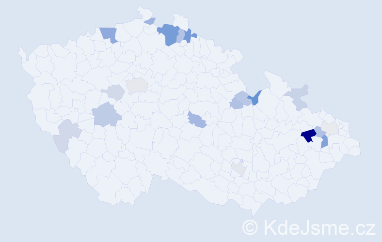 Příjmení: 'Blaschkeová', počet výskytů 44 v celé ČR