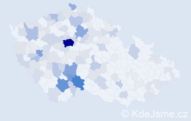 Příjmení: 'Hrádek', počet výskytů 403 v celé ČR