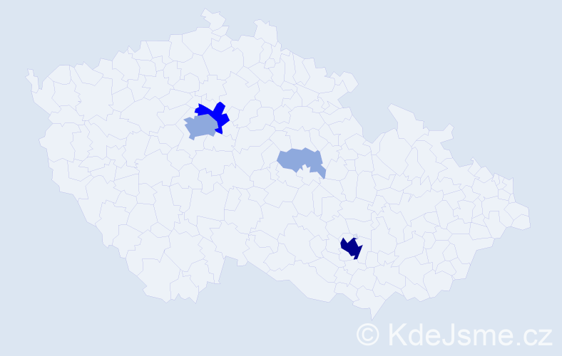 Příjmení: 'Dagan', počet výskytů 11 v celé ČR