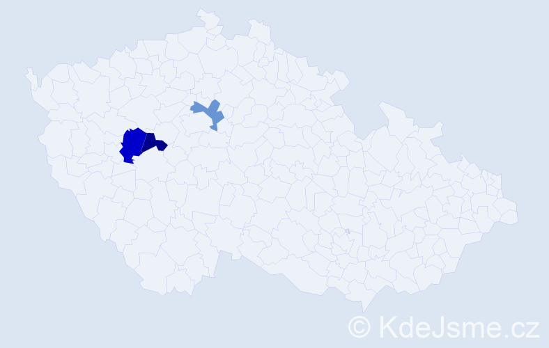 Příjmení: 'Fulem', počet výskytů 7 v celé ČR