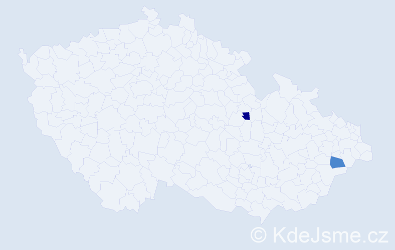Příjmení: 'Prossa', počet výskytů 4 v celé ČR