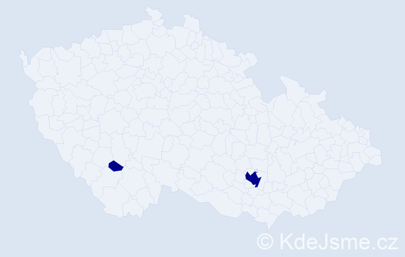 Příjmení: 'Renggli', počet výskytů 2 v celé ČR
