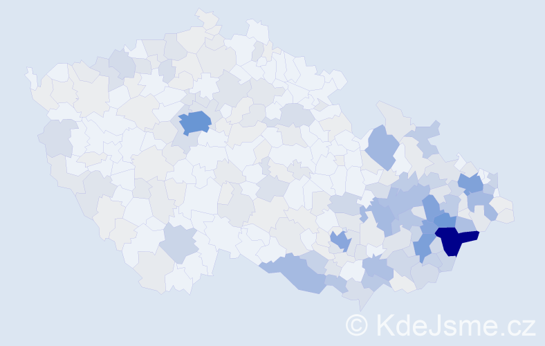 Příjmení: 'Novosadová', počet výskytů 891 v celé ČR
