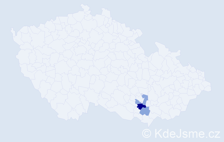 Příjmení: 'Springinsfeldová', počet výskytů 12 v celé ČR