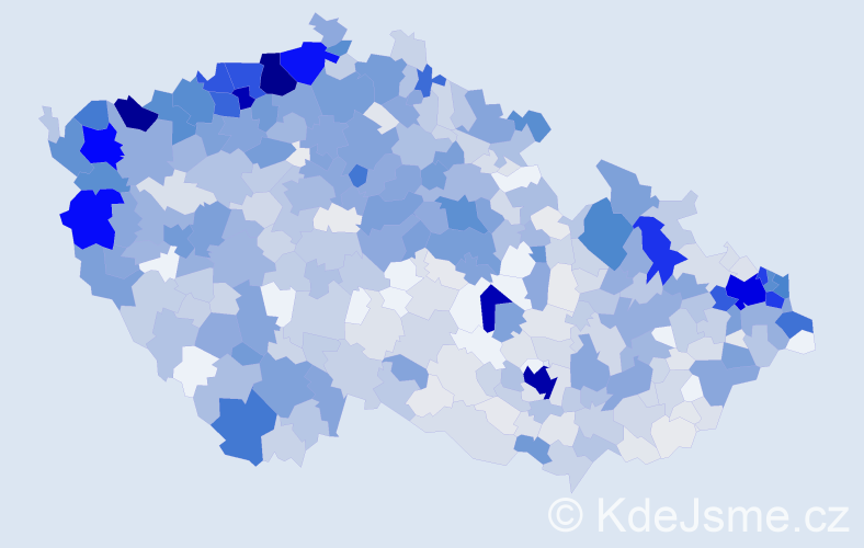 Příjmení: 'Horváthová', počet výskytů 4265 v celé ČR