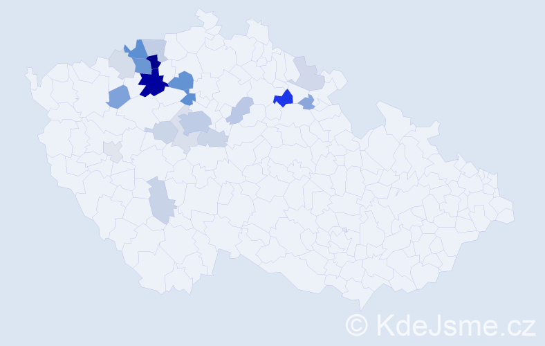 Příjmení: 'Laurichová', počet výskytů 62 v celé ČR