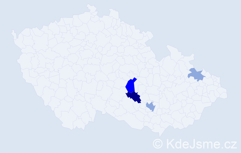 Příjmení: 'Hermanyová', počet výskytů 11 v celé ČR
