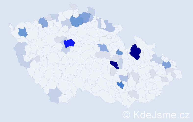 Příjmení: 'Schauerová', počet výskytů 162 v celé ČR