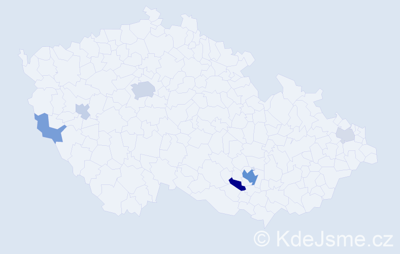 Příjmení: 'Fuller', počet výskytů 17 v celé ČR
