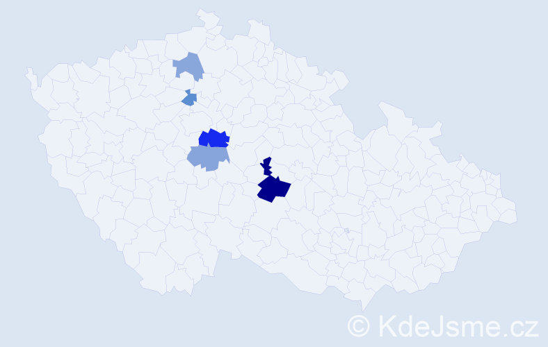 Příjmení: 'Balliš', počet výskytů 10 v celé ČR
