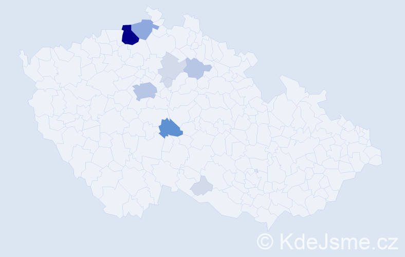 Příjmení: 'Laskoš', počet výskytů 34 v celé ČR