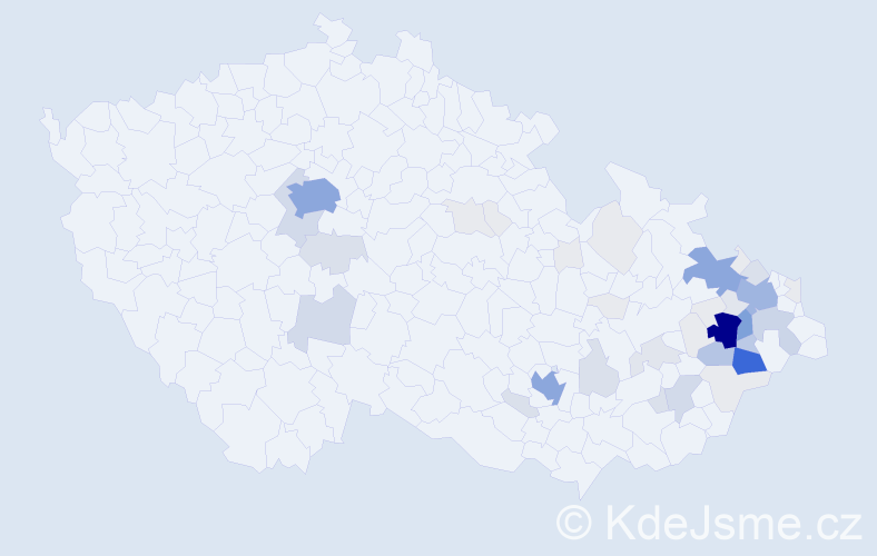 Příjmení: 'Kramoliš', počet výskytů 237 v celé ČR