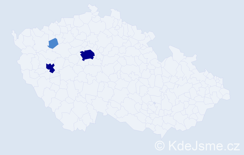 Příjmení: 'Fedelešová', počet výskytů 7 v celé ČR