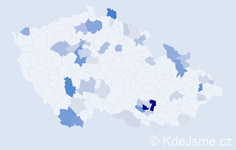 Příjmení: 'Dobrovodská', počet výskytů 153 v celé ČR