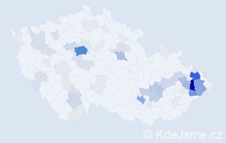 Příjmení: 'Babincová', počet výskytů 262 v celé ČR