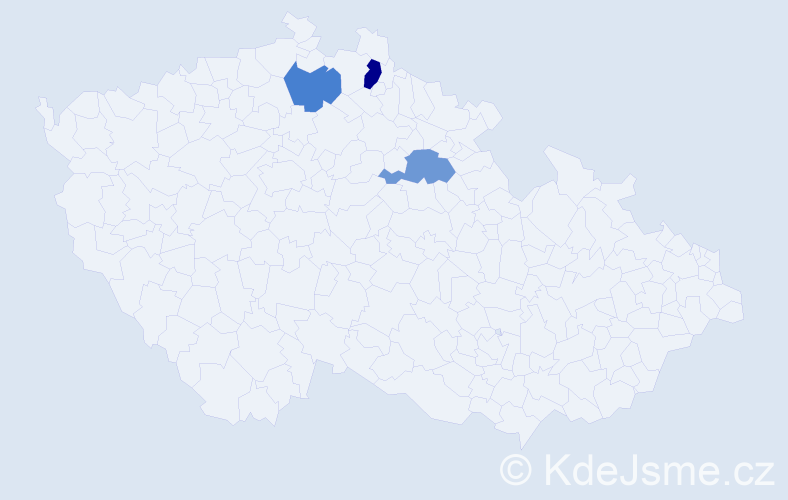 Příjmení: 'Morin', počet výskytů 7 v celé ČR