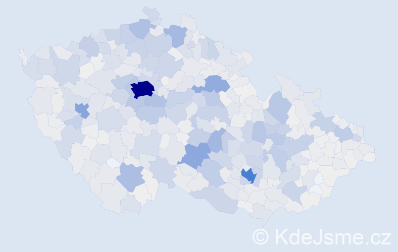 Příjmení: 'Havlíček', počet výskytů 5201 v celé ČR