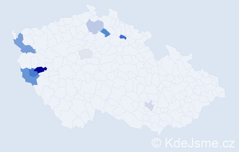 Příjmení: 'Cenefels', počet výskytů 17 v celé ČR