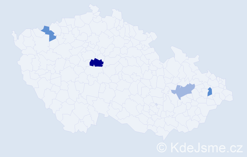 Příjmení: 'Muranová', počet výskytů 6 v celé ČR