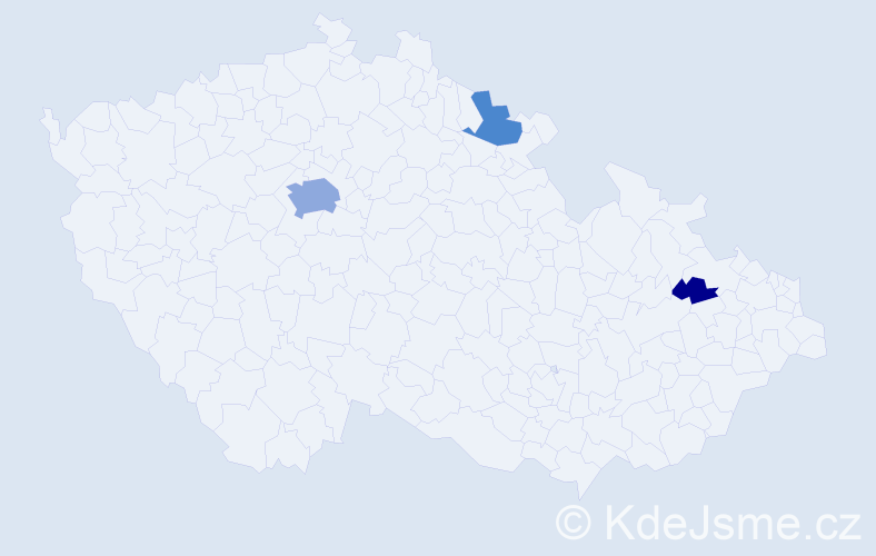 Příjmení: 'Kosternová', počet výskytů 8 v celé ČR