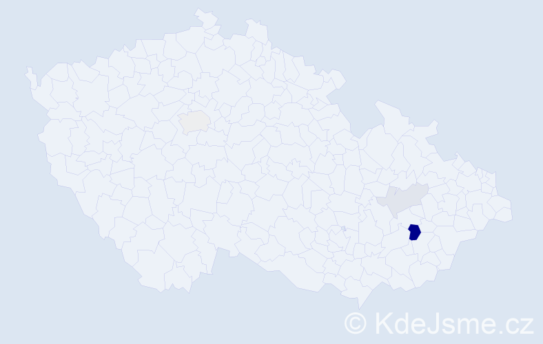 Příjmení: 'Kurcik', počet výskytů 8 v celé ČR