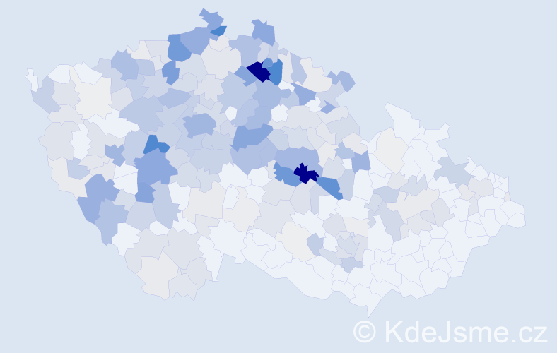 Příjmení: 'Hejduk', počet výskytů 1027 v celé ČR