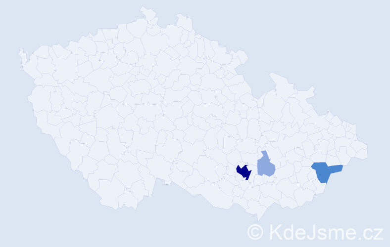 Příjmení: 'Hryciow', počet výskytů 11 v celé ČR