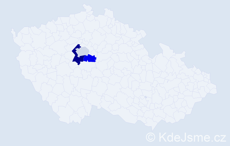 Příjmení: 'Perski', počet výskytů 4 v celé ČR