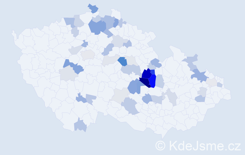 Příjmení: 'Leksová', počet výskytů 136 v celé ČR
