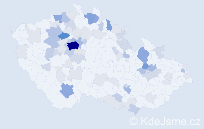 Příjmení: 'Ničová', počet výskytů 215 v celé ČR