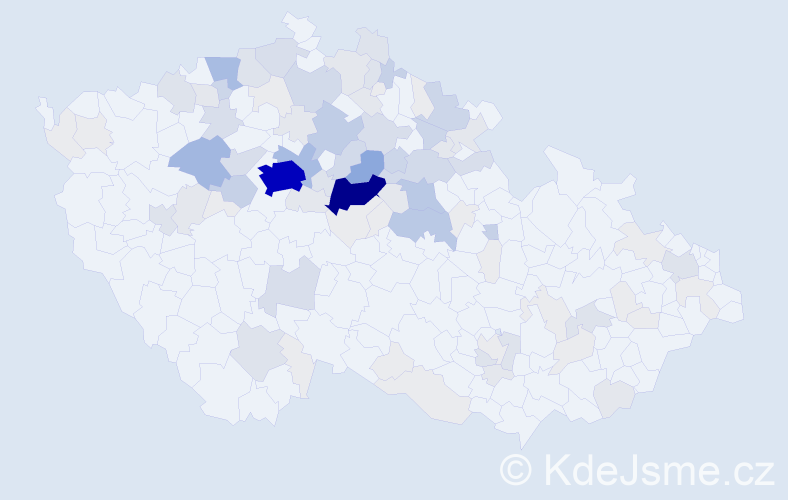 Příjmení: 'Sixtová', počet výskytů 393 v celé ČR