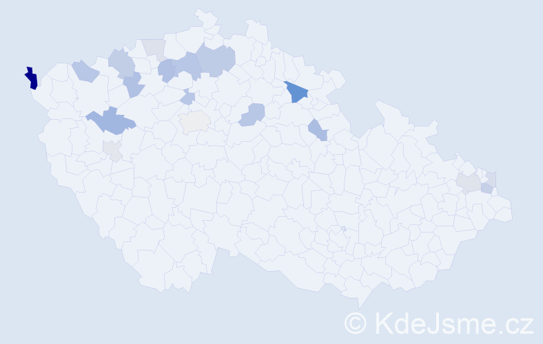 Příjmení: 'Červeňanský', počet výskytů 29 v celé ČR